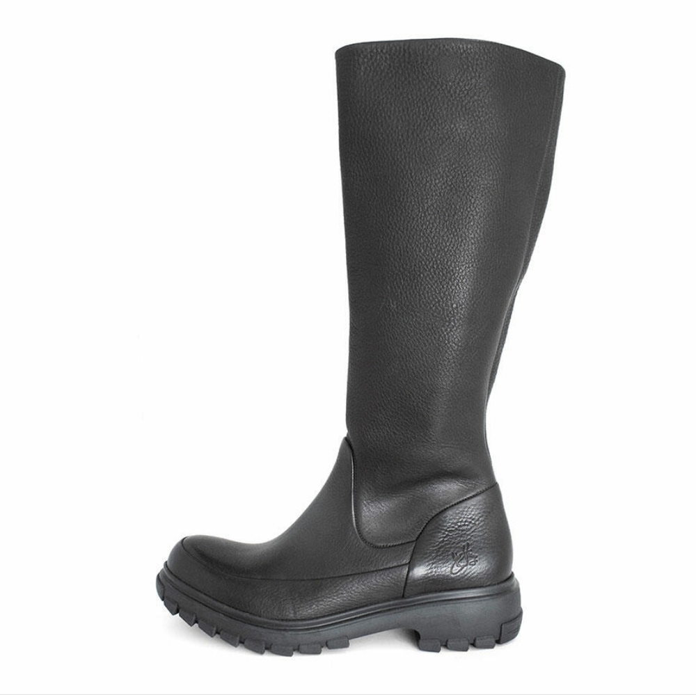 Fluevog Black Leather Women's Samedi Boots